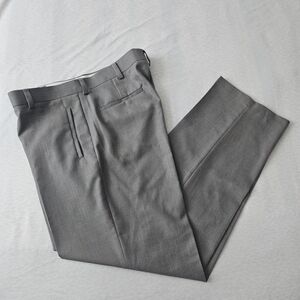 Kenneth Cole Reaction Men's Grey Dress Pants Sz 36 X 31.5 Formal Wedding Office